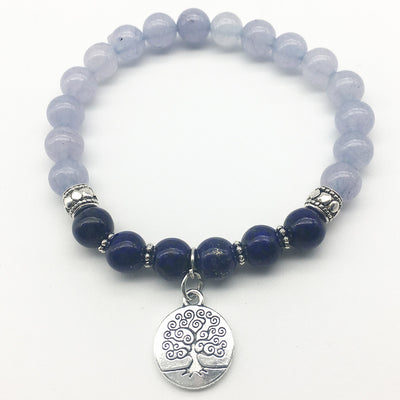 Black Agate Buddha Bead Energy Stone Bracelet