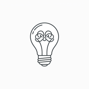 Unique Ideas Icon - Thin Lines